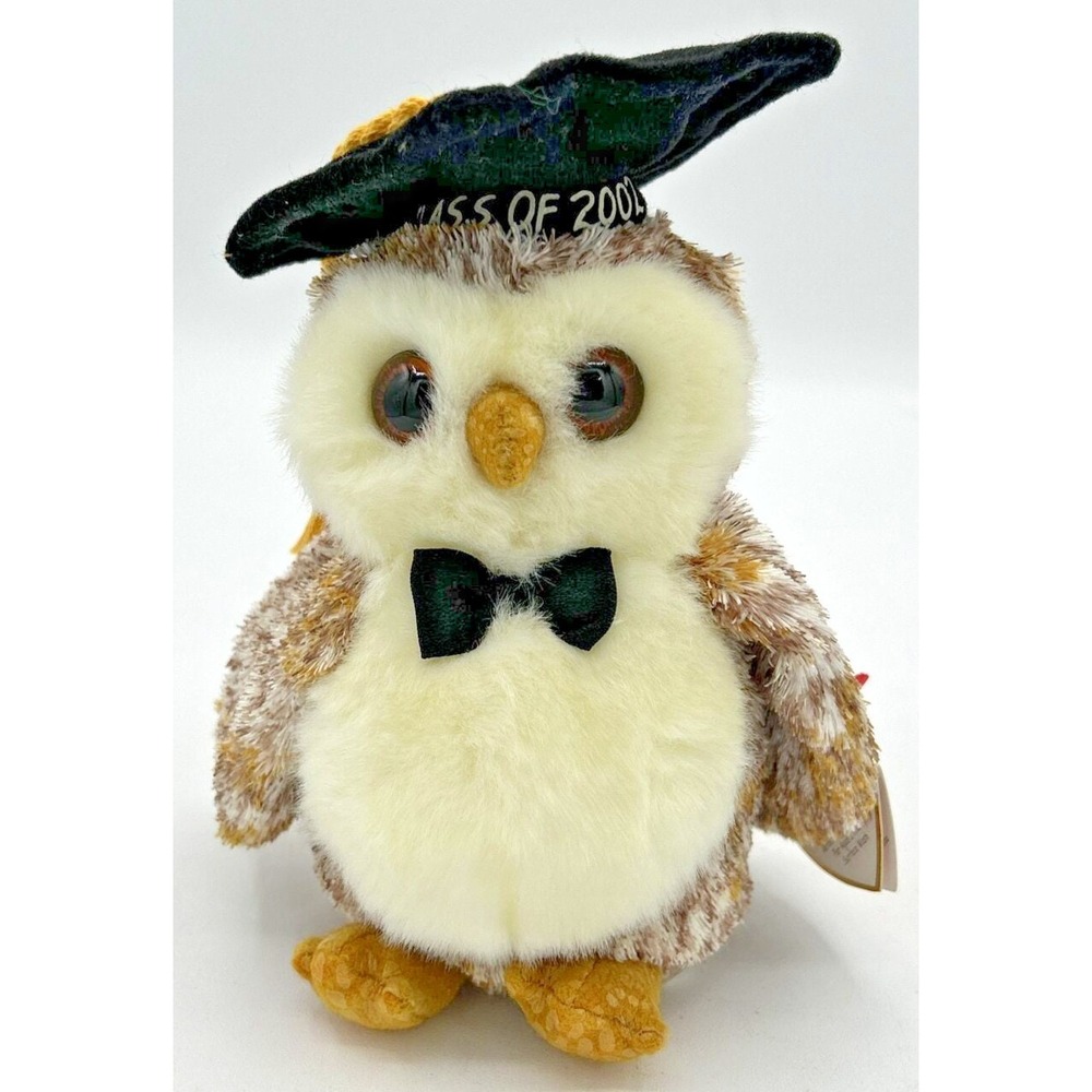 2002 Ty Beanie Baby "Smarter" Retired Class of 2002 Owl BB29